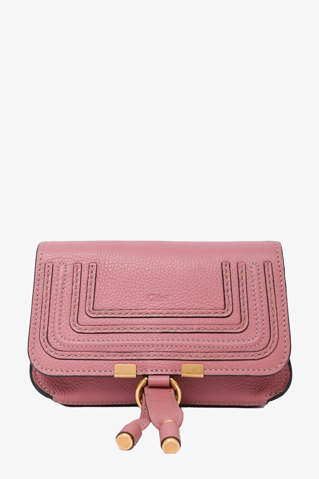 Pink leather belt on sale bag