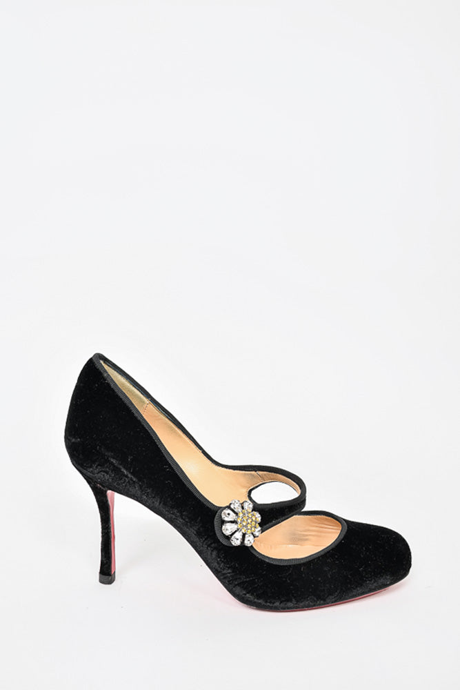 Black hotsell velvet louboutin