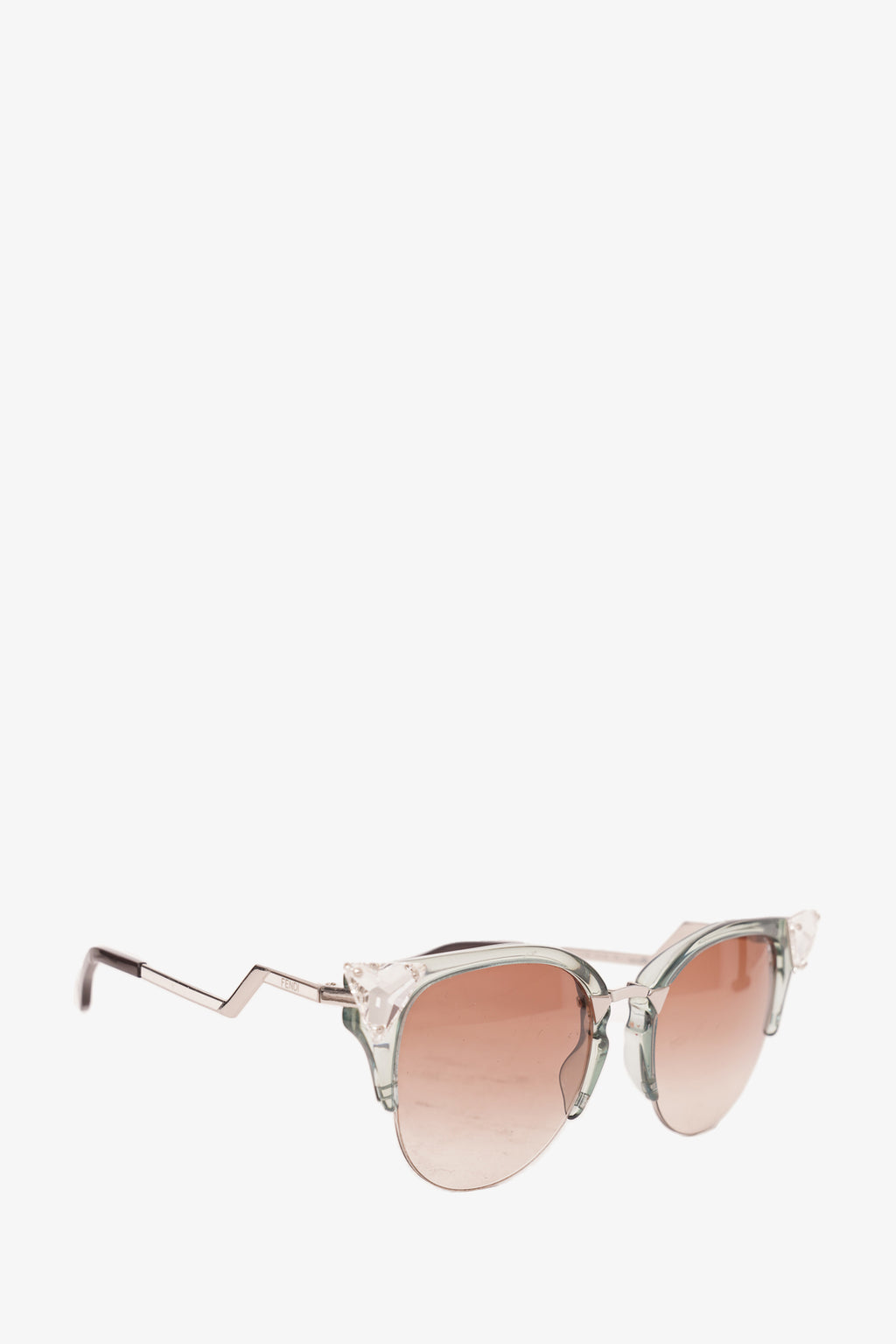 Fendi crystal hot sale cat eye sunglasses