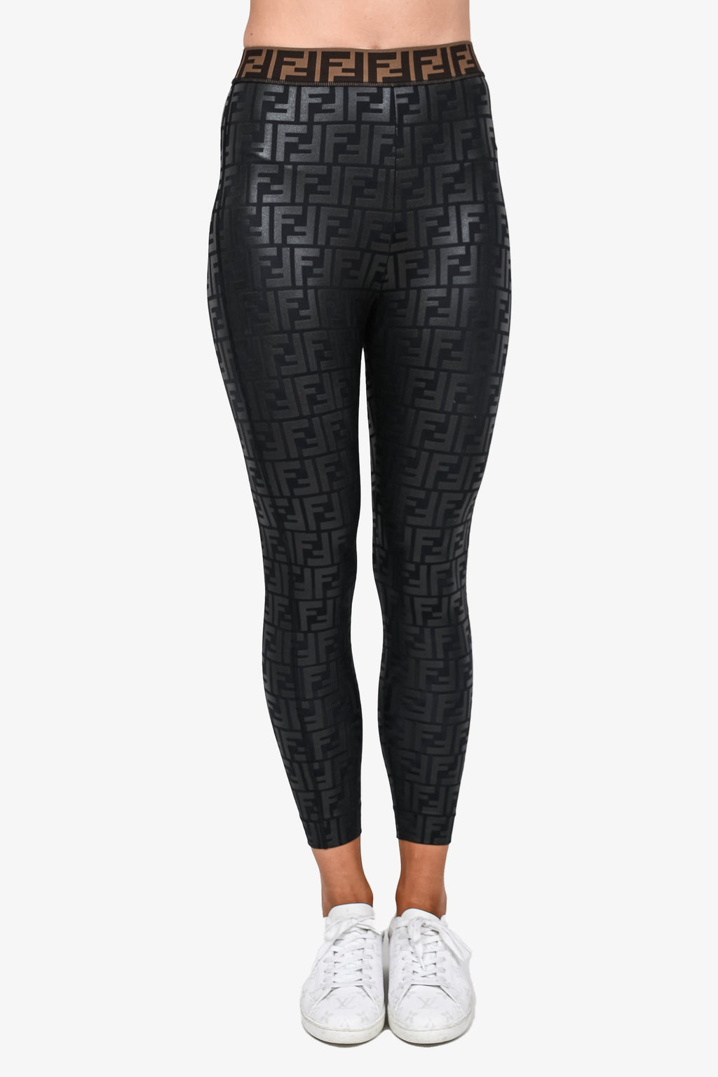 GenesinlifeShops Bolivia - Czarno-beżowe buty Fendi - Thermal leggings Fendi