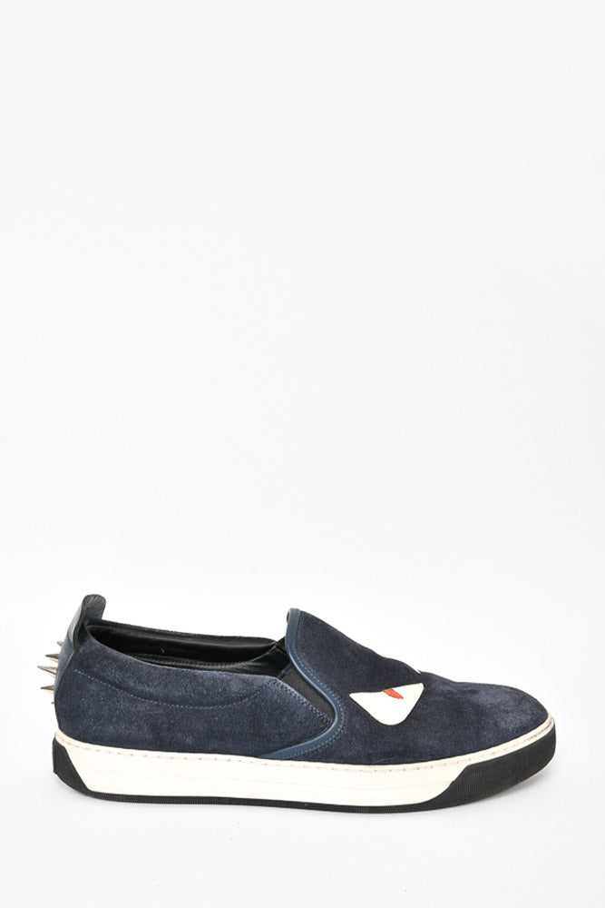 Fendi monster slip on on sale sneakers