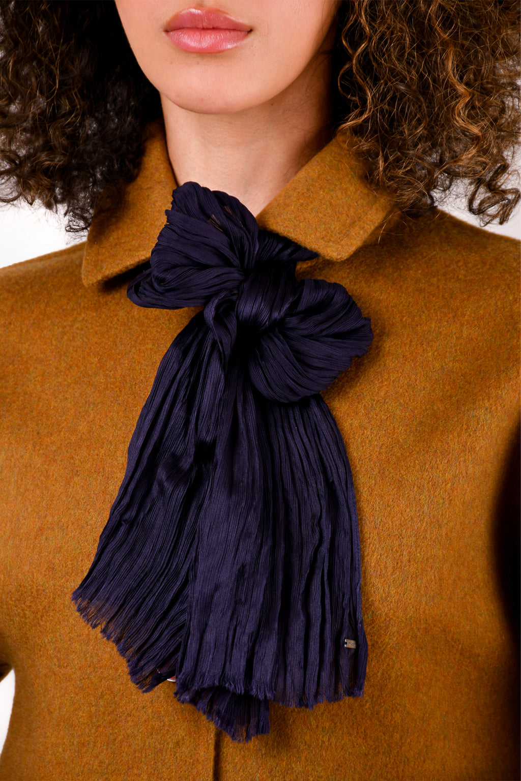 Navy blue clearance neck scarf