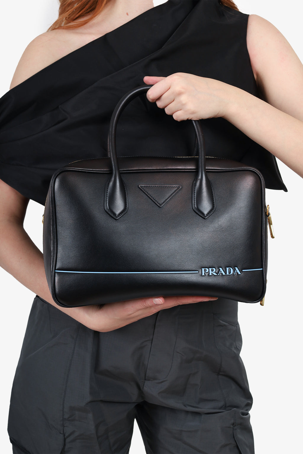 Prada mirage sale leather shoulder bag