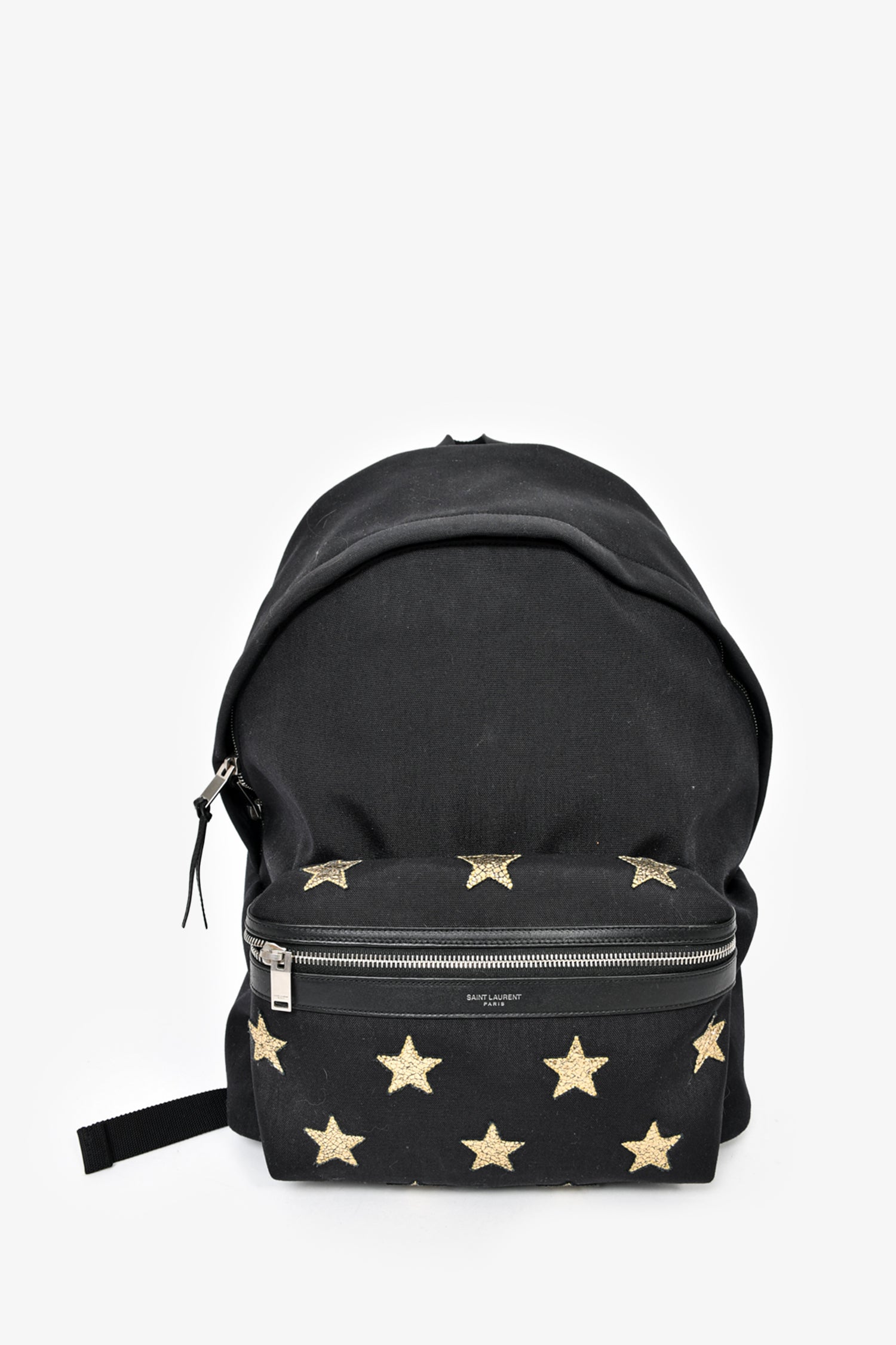 Saint Laurent Canvas/Leather Star Detail 'City' Backpack