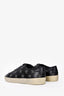 Saint Laurent Black Leather Silver Star Studded Low Top Sneakers Size 41 Mens