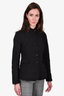 Akris Black Quilted Light Jacket Size 4