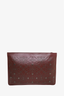 Alaïa Burgundy Leather Studded Pouch