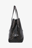 Alaia Paris Black Leather Laser Cut Tote with Pouch