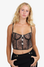 Alessandra Rich Black Lace Corset Size 42