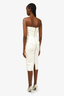 Alex Perry White Drape Bustier Dress Size 6