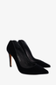 Alexander McQueen Black Velvet Point Toe Heels Size 39.5