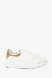 Alexander mcqueen white and on sale gold