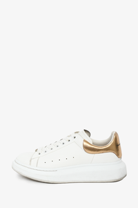 Alexander mcqueen clearance gold sneakers