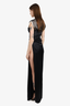 Alexander Wang Black/White Silk Mesh Bustier Maxi Dress Size 0