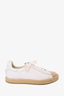 Alexander Wang White/Beige Leather Espadrille Sneakers Size 40