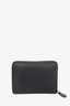 Balenciaga Black Leather Logo Zippy Wallet