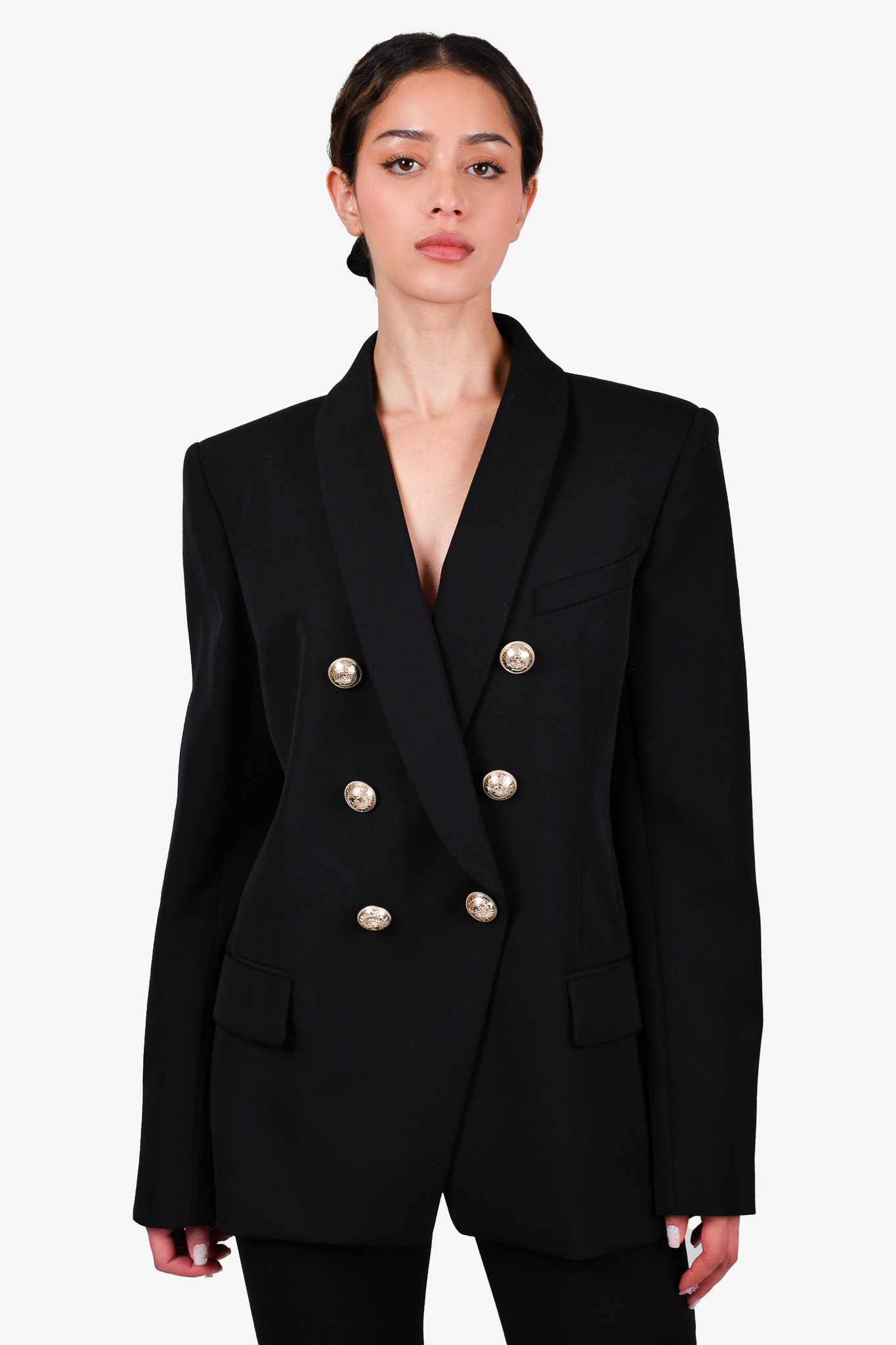 Balmain blazer store silver buttons