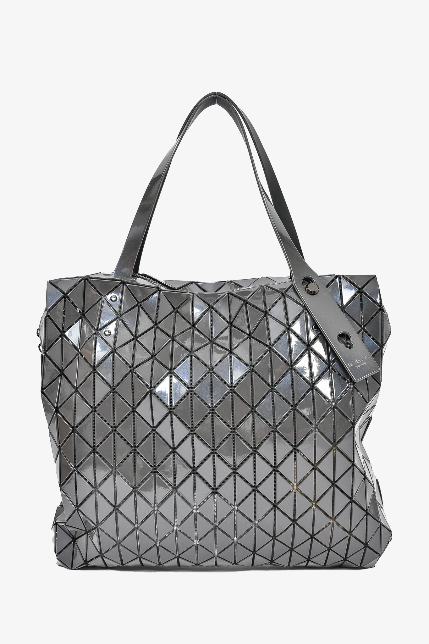 Bao Bao Issey Miyake Grey Prism Zip Tote