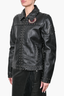 Belstaff Black Leather Studded 'Races' Jacket Size L