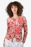 Blumarine Pink Floral Cardigan Est. Size S