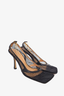 Bottega Veneta Black Mesh Gold Chain Heels Size 39