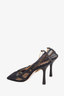 Bottega Veneta Black Mesh Gold Chain Heels Size 39