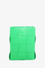 Bottega Veneta Green Intrecciato Leather Phone Pouch