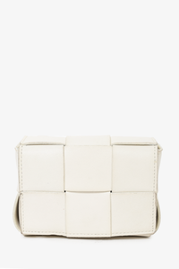 Bottega Veneta White Leather Candy Cassette Mini Bag – Mine & Yours