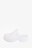 Bottega Veneta White Rubber Flash Clog Size 38