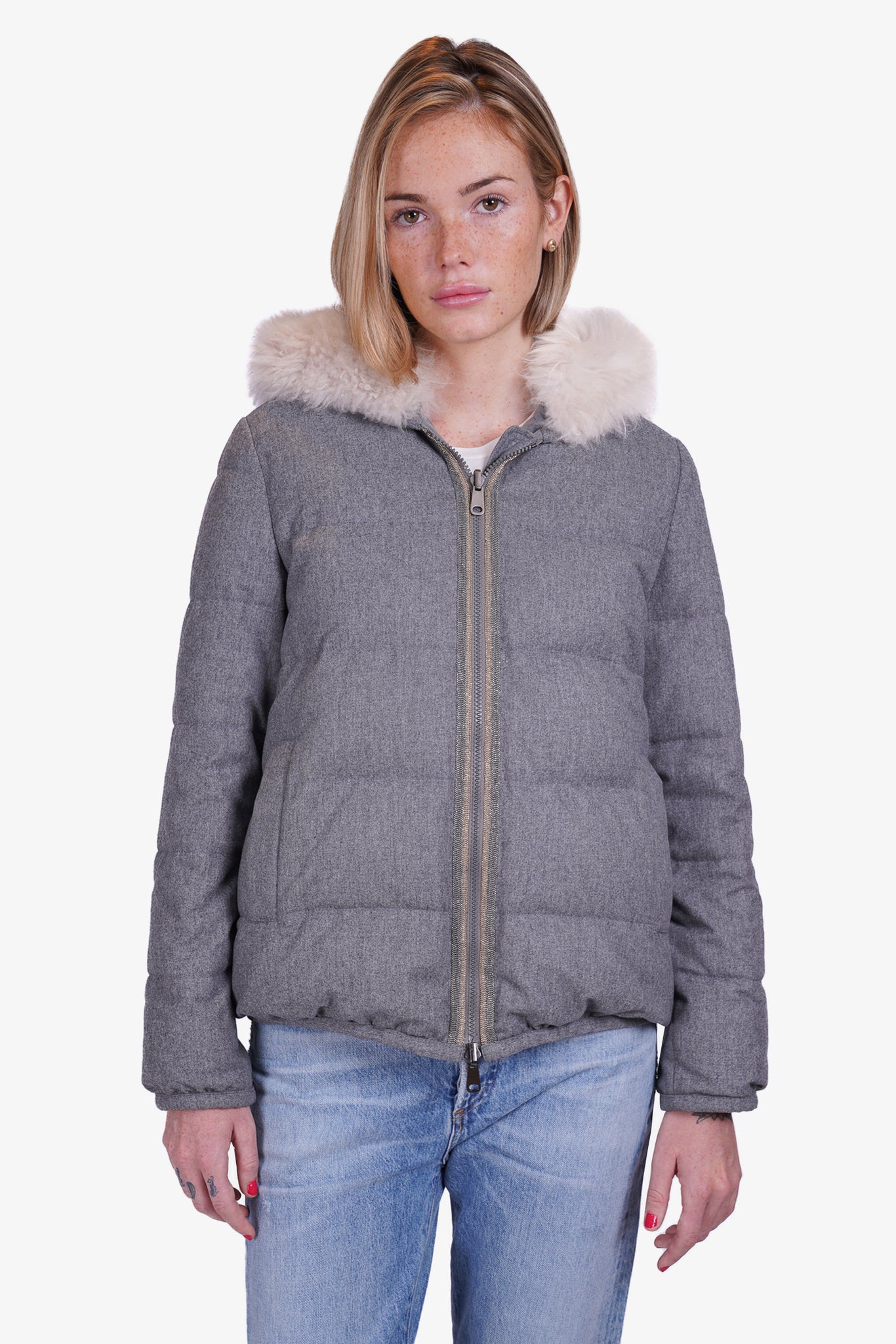 brunello cucinelli puffer jacket