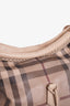 Burberry Brown Smoked Check Parade Tassel Hobo Bag