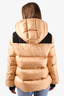 Burberry London Tan/Black Nylon Down Puffer Jacket Size XL Mens