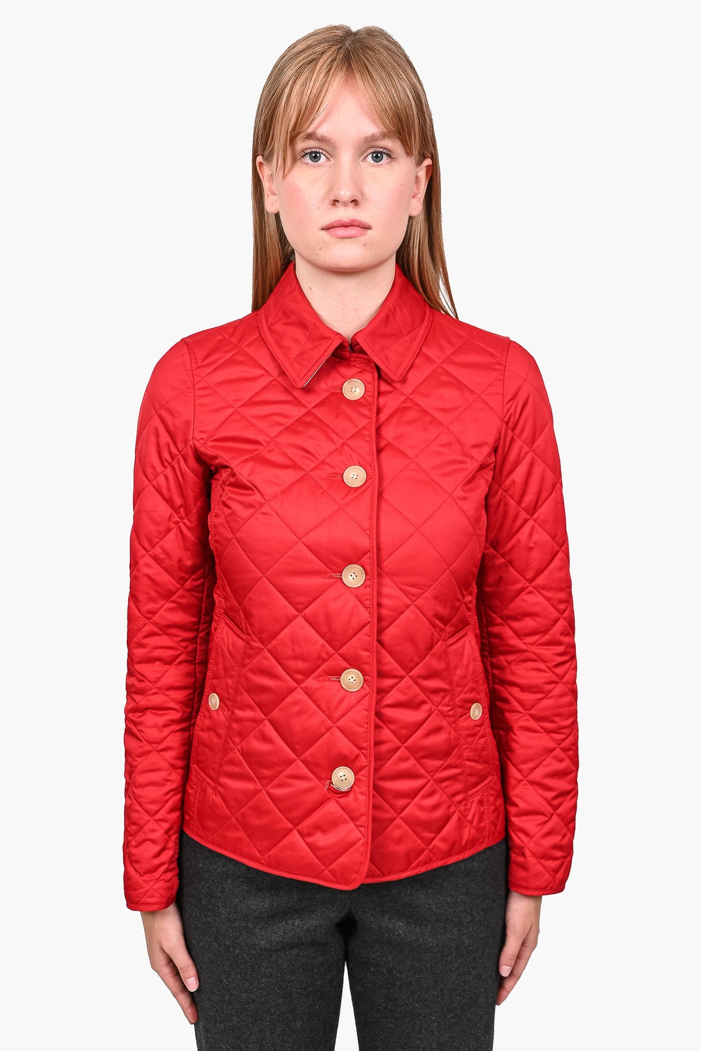 Burberry quilted hotsell jacket xs