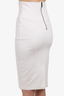 Burberry White Bandage Midi Skirt Size 4
