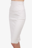 Burberry White Bandage Midi Skirt Size 4