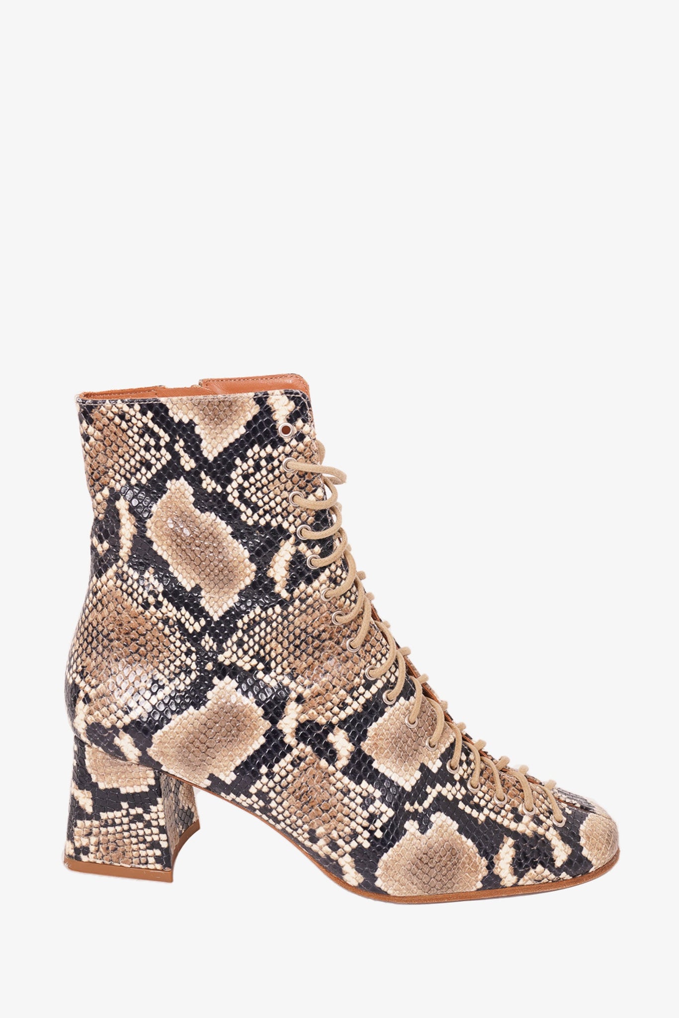 Animal print lace up on sale boots