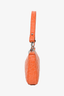 By Far Orange Embossed Shoulder Bag