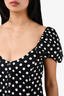 Caroline Constas Black and White Polka Mini Dress Size S