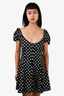 Caroline Constas Black and White Polka Mini Dress Size S