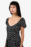 Caroline Constas Black and White Polka Mini Dress Size S