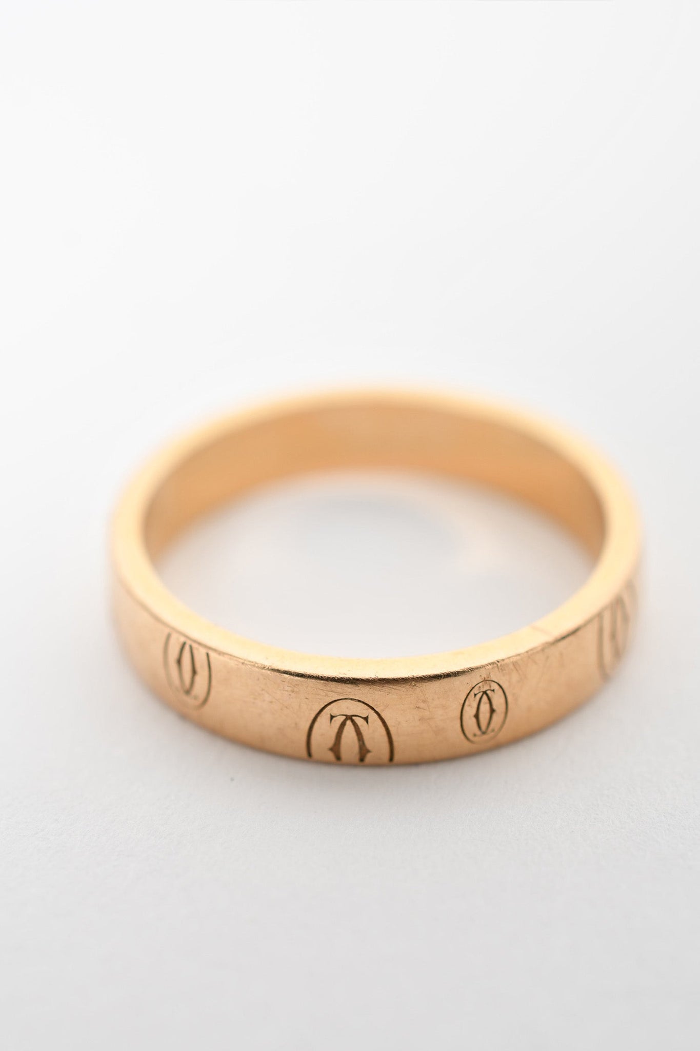 Cartier 18K Rose Gold Logo de Cartier Ring sz 56 Mine Yours