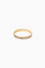 Cartier 18k Yellow Gold Pave Diamond Love Ring 3MM Size 55