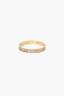 Cartier 18k Yellow Gold Pave Diamond Love Ring 3MM Size 55