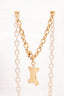 Celine Vintage Gold Triomphe Chain Necklace