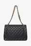 Pre-Loved Chanel™ 2017 Black Caviar Leather Maxi Double Flap Bag