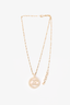 Pre-Loved Chanel™ 2021 Gold Tone Pearl CC Pendant Necklace