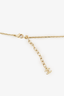 Pre-Loved Chanel™ 2021 Gold Toned Triple Charm Tear Drop Pearl Necklace