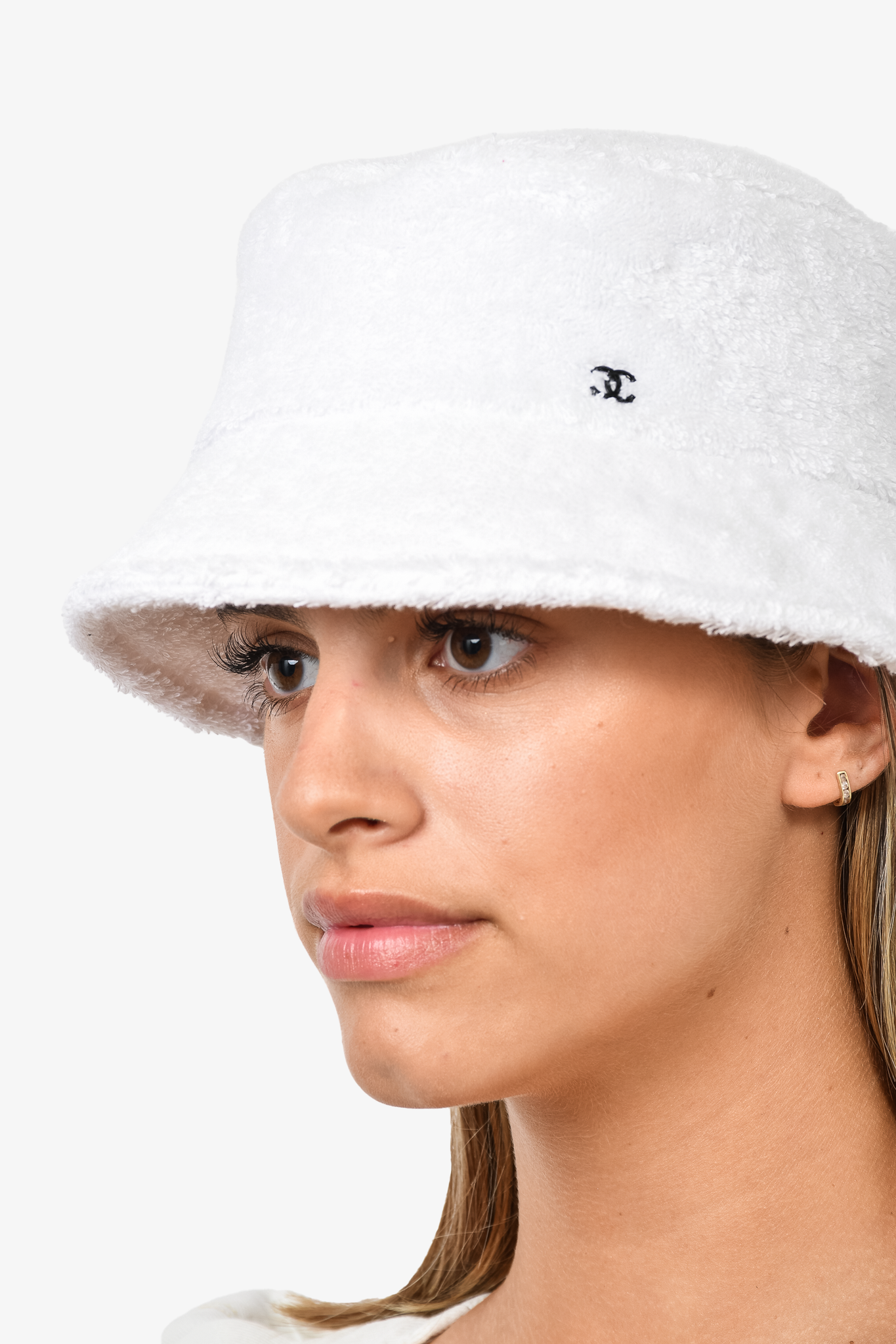 Chanel Sports Camellia White Bucket Hat · INTO