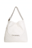 Pre-Loved Chanel™ 2023 White Calfskin Large 22 Bag