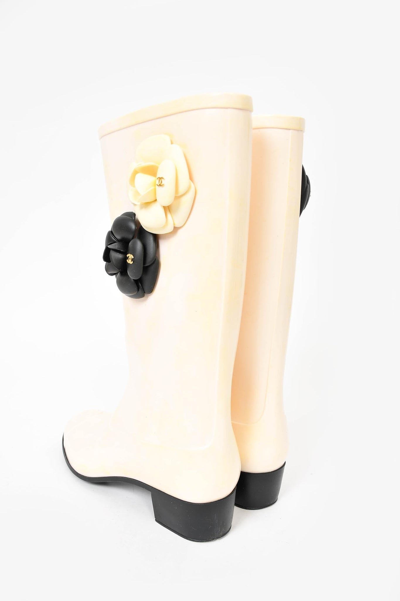 Chanel Flower Application Rainboot